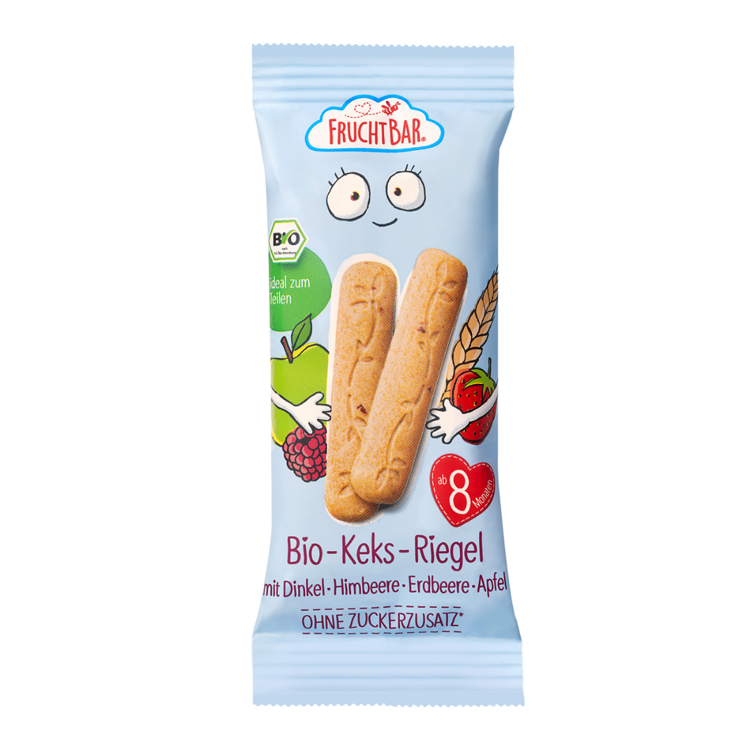 Bio Keks Riegel - FruchtBar - Einzelstück - Vorderseite