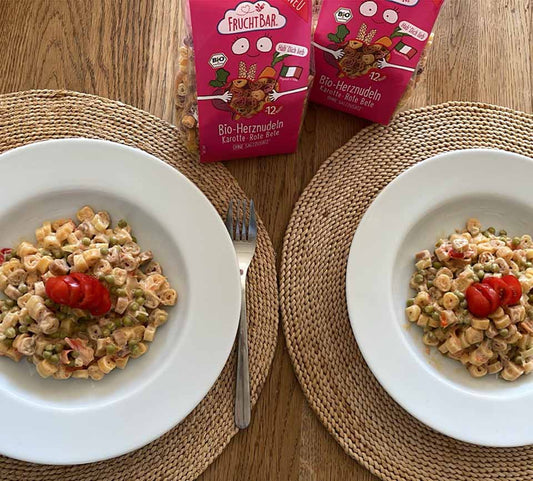 Hab Dich lieb Nudeln mit Frischkäse