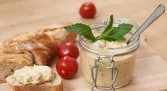 Linsencreme mit Mango-Pfirsich-Banane