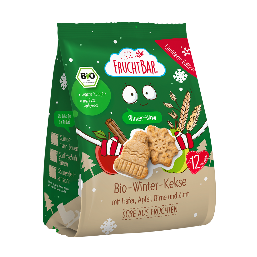 Bio-Winterstern-Kekse Vorderseite