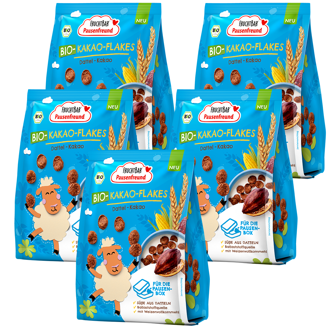 Bio-Kakao-Flakes--Fruchtbar Pausenfreund-Vorratspack-Vorderseite