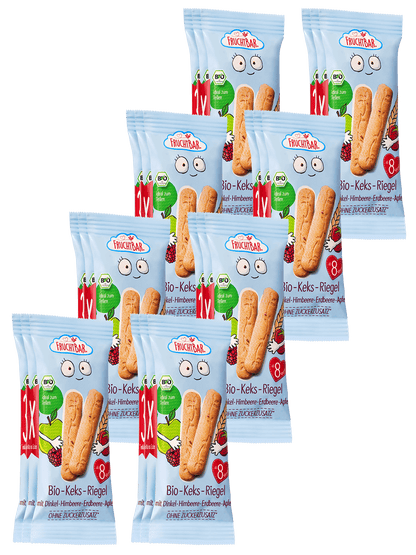 Bio Keks Riegel - FruchtBar - 8er Vorratspack - Vorderseite