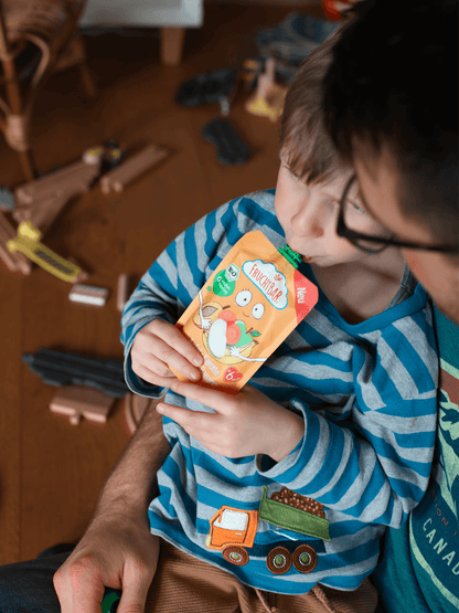 Bio Quetschie Apfel, Karotte, Aprikose, Banane - FruchtBar - Moodbild 1