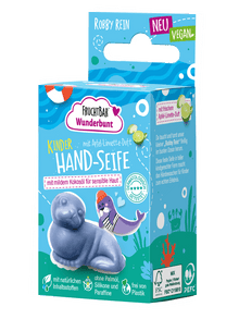 Feste Hand-Seife Robby Rein - FruchtBar Wunderbunt - Einzelstück - Vorderseite