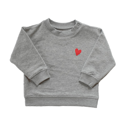 Grauer Sweater Kinder - FruchtBar - Einzelstück - Vorderseite