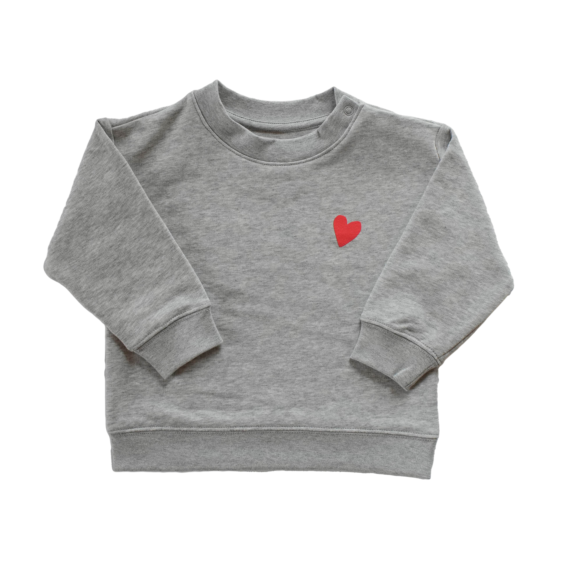 Grauer Sweater Kinder - FruchtBar - Einzelstück - Vorderseite