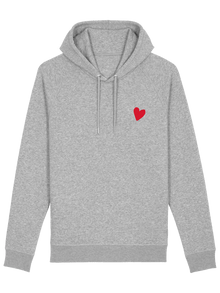 Grauer Hoodie Erwachsene (unisex) - FruchtBar - Einzelstück - Vorderseite