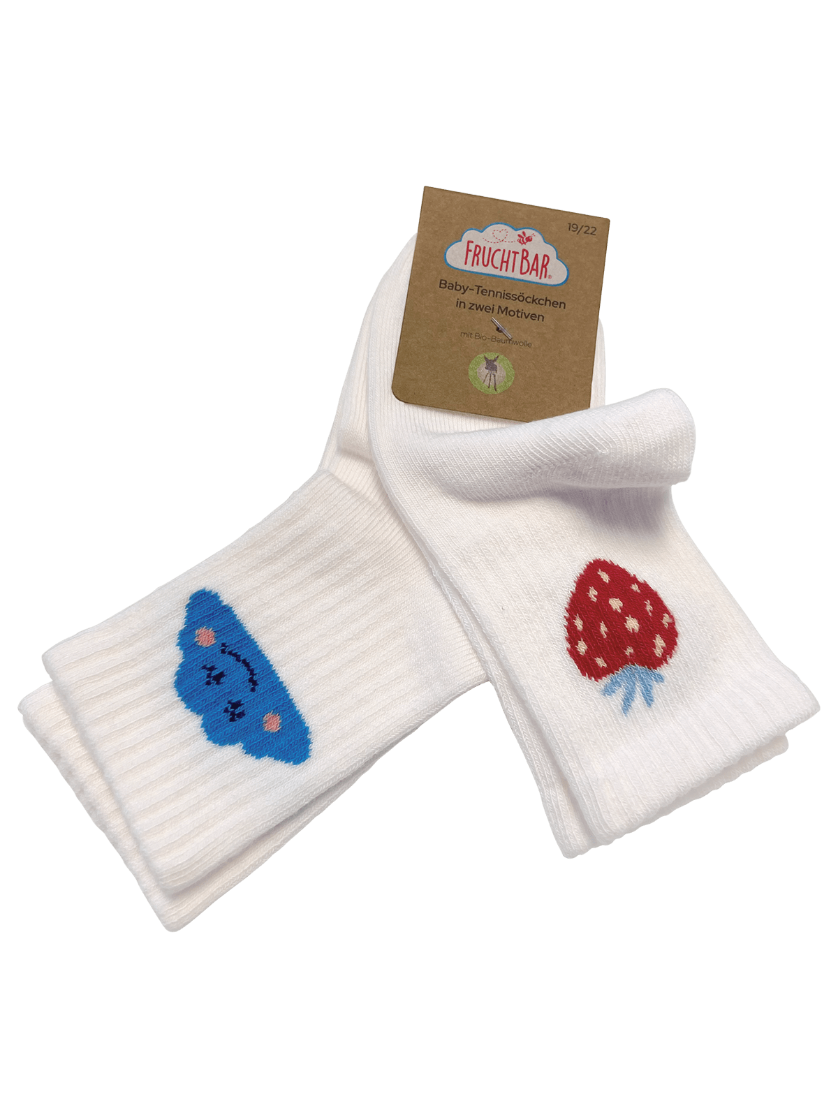 Baby Tennissocken - FruchtBar - 2er Set - Vorderseite