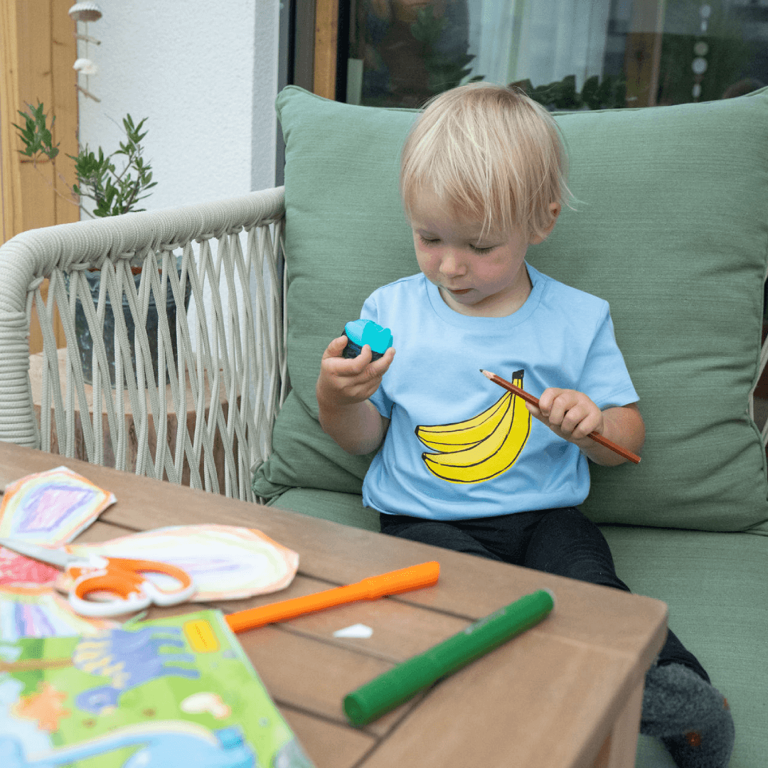 Blaues T-Shirt Kinder