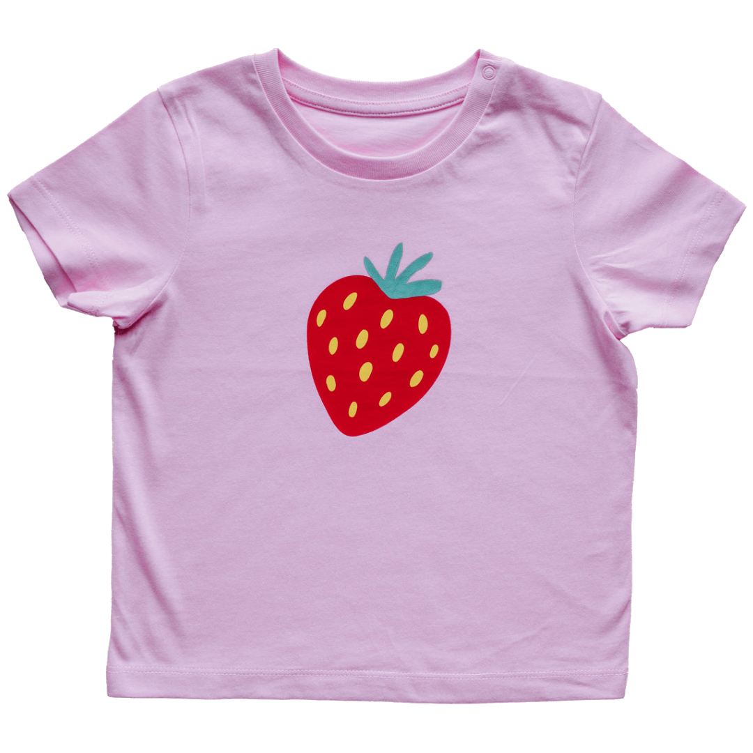 Pinkes T-Shirt Kinder - FruchtBar - Einzelstück - Vorderseite