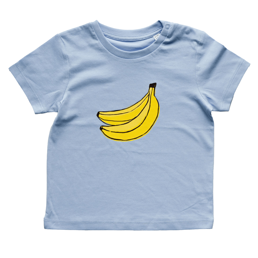 Blaues T-Shirt Kinder - FruchtBar - Einzelstück - Vorderseite