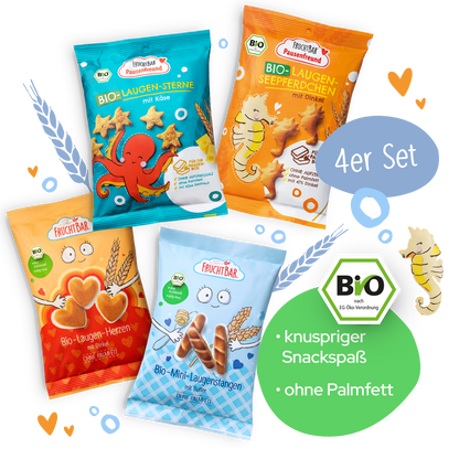 Laugen Set - FruchtBar - 4er Vorratspack - Vorderseite