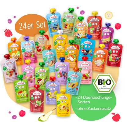 Quetschie Vorratsbox - FruchtBar - 24er Vorratspack - Vorderseite