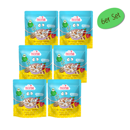 Bio Knusper Bällchen _Wow Kakao_ - FruchtBar - 6er Vorratspack - Vorderseite