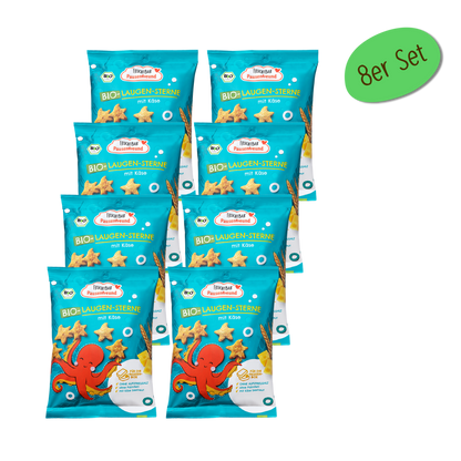 Bio Laugen Sterne - FruchtBar Pausenfreund - 8er Vorratspack - Vorderseite
