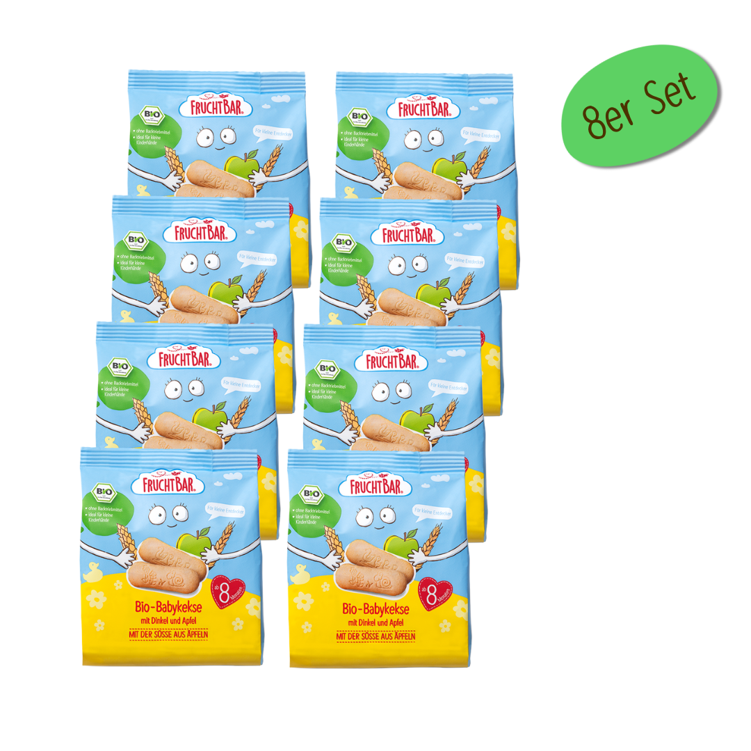FruchtBar Babykekse - FruchtBar - 8er Vorratspack - Vorderseite