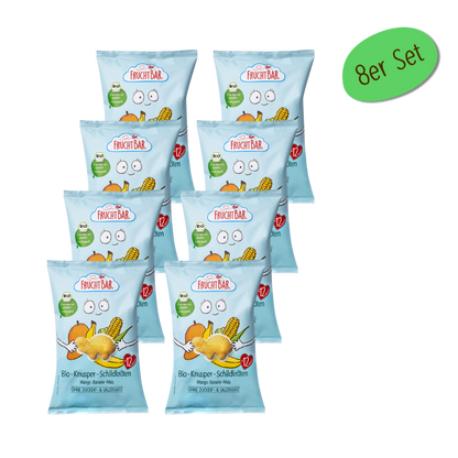 Bio Knusper Schildkröten - FruchtBar - 8er Vorratspack - Vorderseite