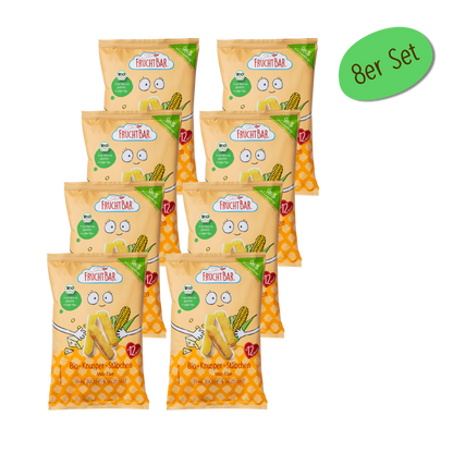 Bio Knusper Stäbchen - FruchtBar - 8er Vorratspack - Vorderseite