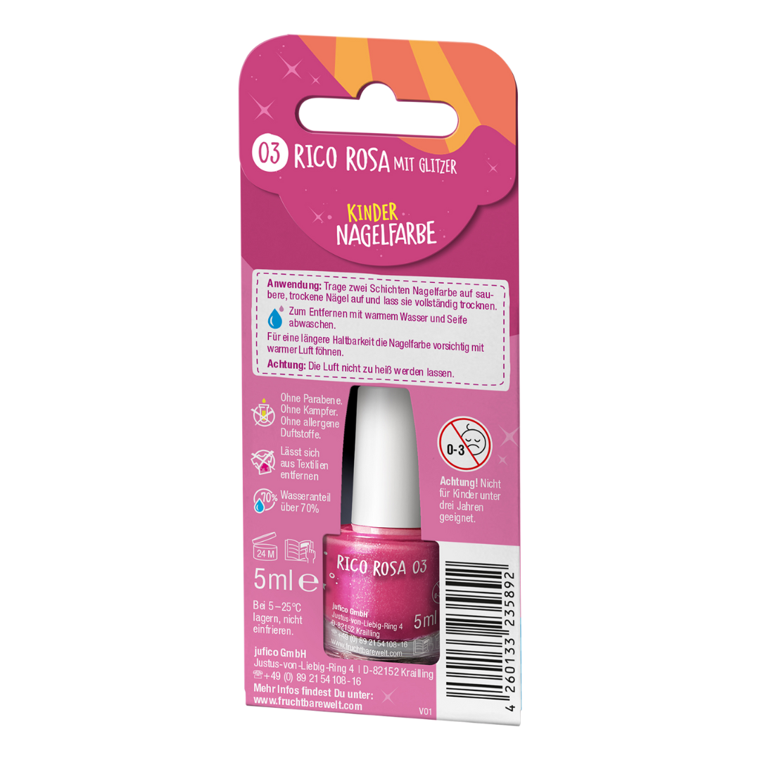 Nagelfarbe Rico Rosa - Rückseite