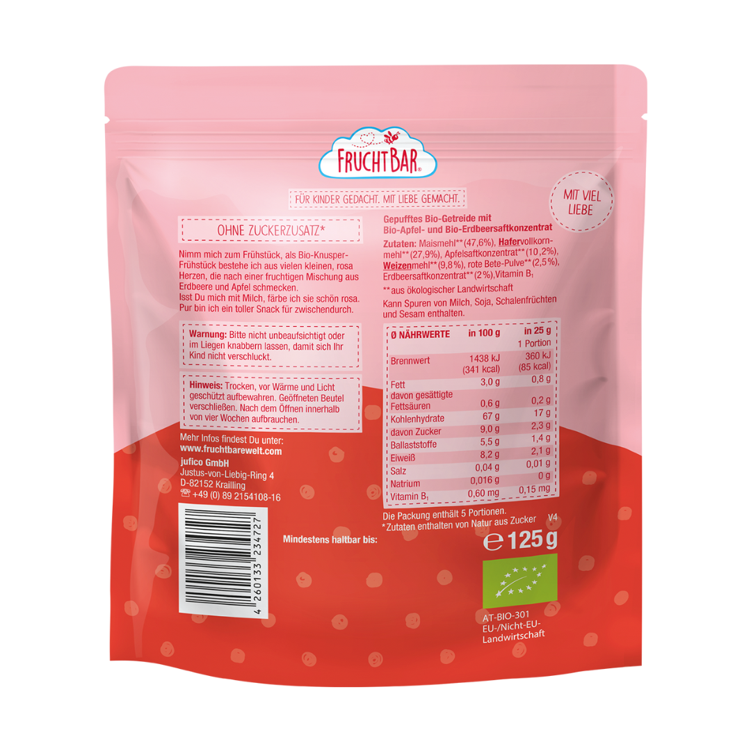 Bio Frühstücks Herzen 'Hab Dich lieb'