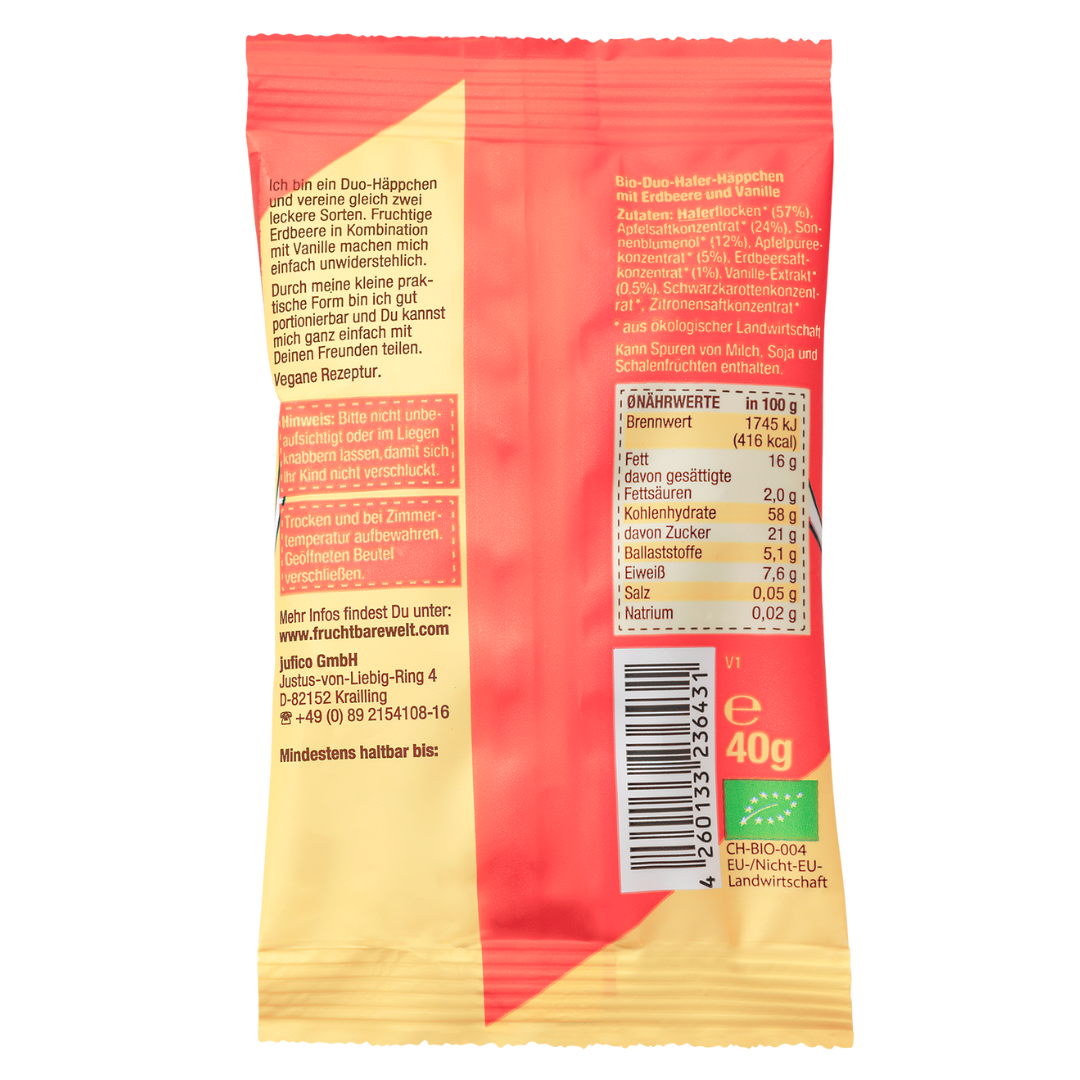Bio Duo Häppchen Rückseite