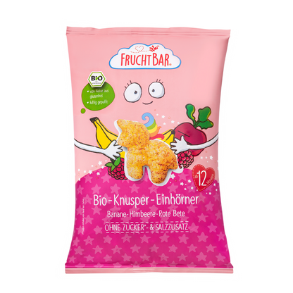 Bio Knusper Einhörner - FruchtBar - Einzelstück - Vorderseite