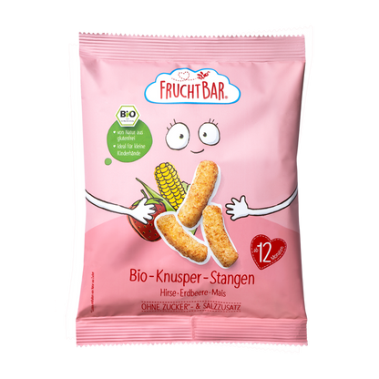 Bio Knusper Stangen - FruchtBar - Einzelstück - Vorderseite
