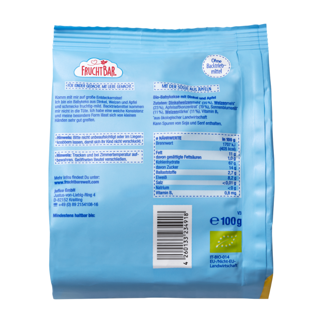 FruchtBar Babykekse Rückseite