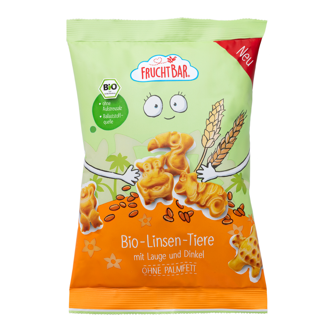  Bio Linsen Tiere - FruchtBar - Einzelstück - Vorderseite