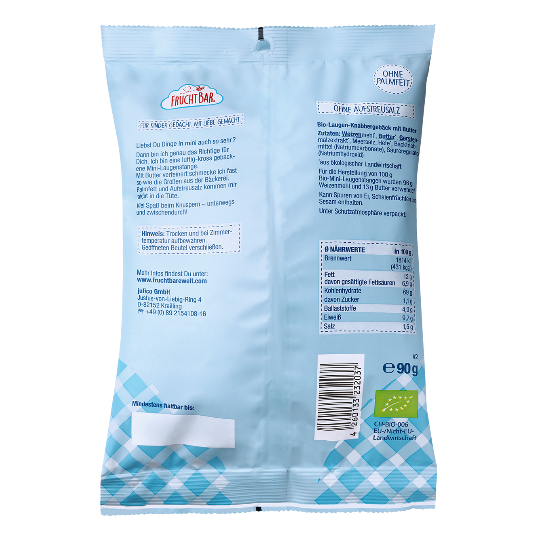 Bio Mini Laugenstangen mit Butter