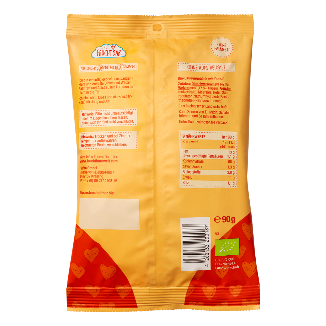 Bio Laugen Herzen mit Dinkel