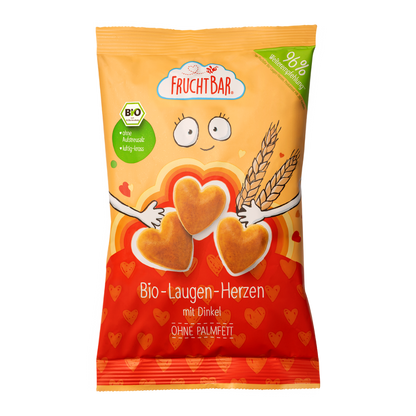  Bio Laugen Herzen mit Dinkel - FruchtBar - Einzelstück - Vorderseite