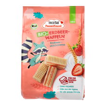 Bio Erdbeer-Waffeln  - FruchtBar - Einzelstück - Vorderseite