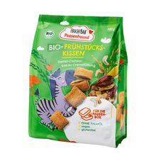 Bio Frühstücks Kissen - FruchtBar Pausenfreund - Einzelstück - Vorderseite