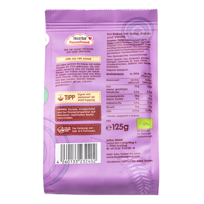 Bio Familien Kekse Rückseite