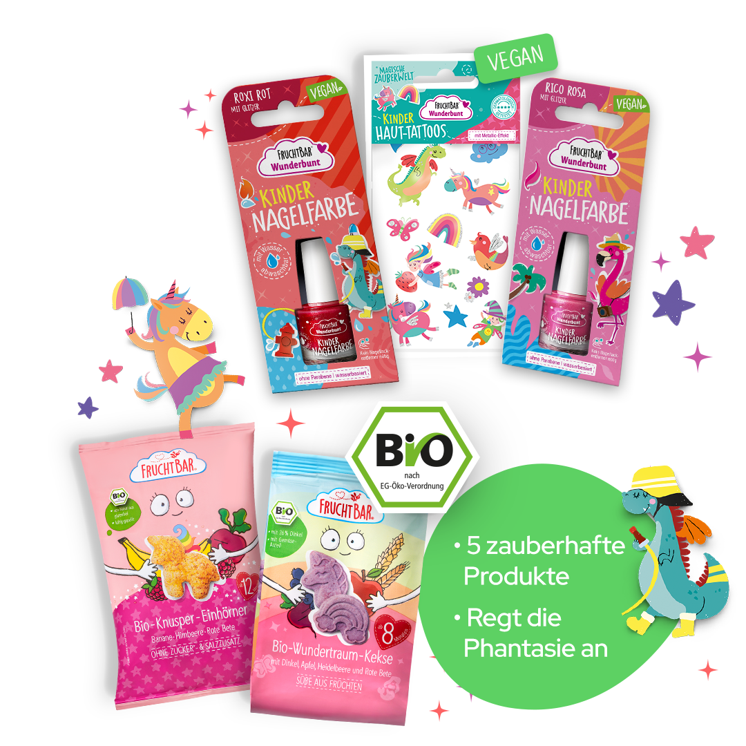 Zauberwelt Set - FruchtBar - 5er Vorratspack - Vorderseite
