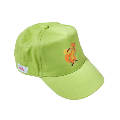 Kinder Cap mit Motiv Fuchs Apple Green - FruchtBar - Einzelstück - Vorderseite