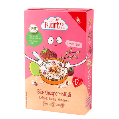 Bio Knusper Müsli - FruchtBar - Einzelstück - Vorderseite