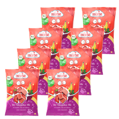 Bio Hokuspokus Mix - FruchtBar - 8er Vorratspack - Vorderseite