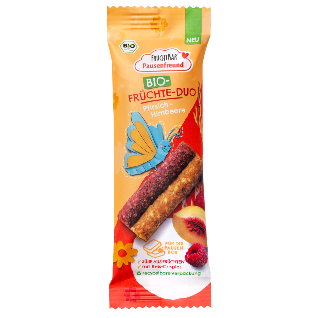 Bio Riegel Box - FruchtBar - Einzelstück - Vorderseite