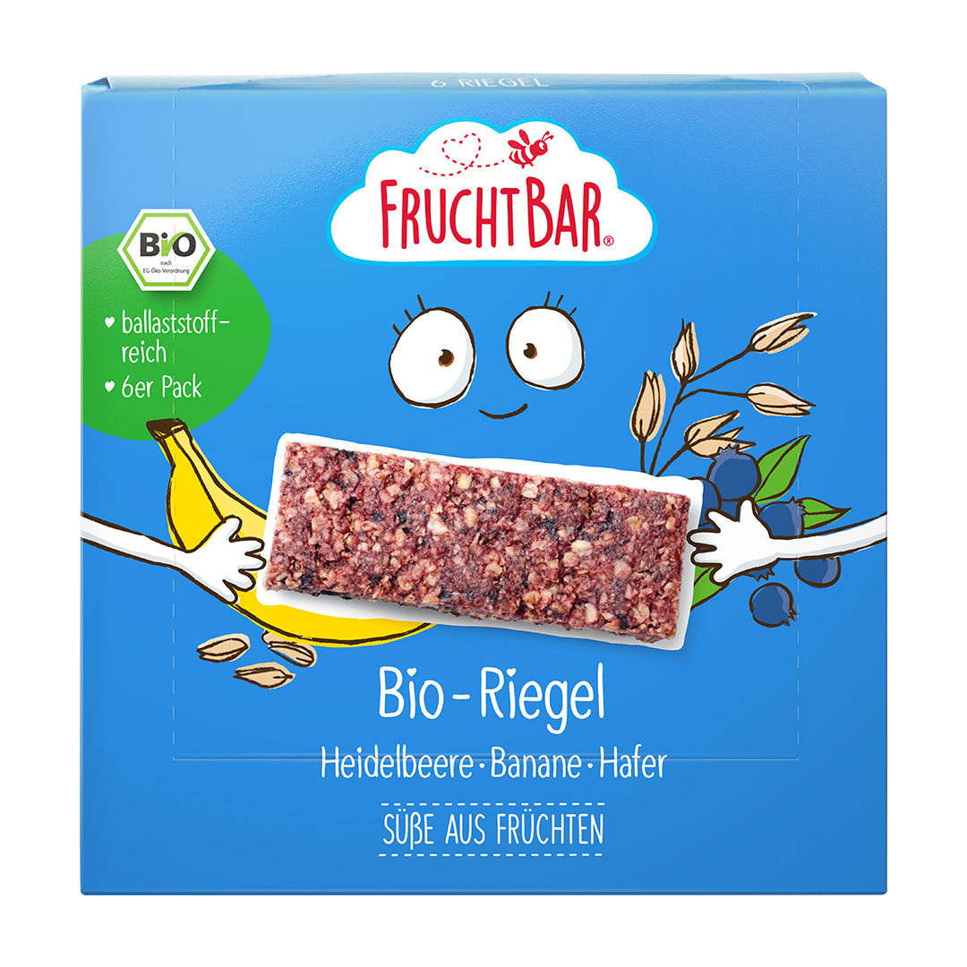 Bio Riegel Box - FruchtBar - Einzelstück - Vorderseite