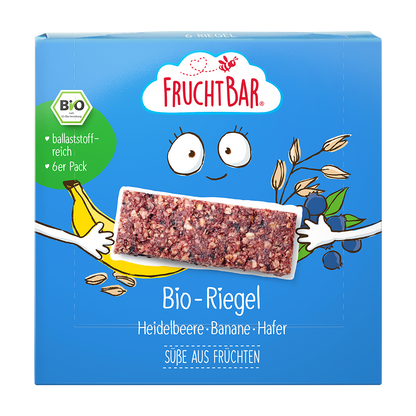 Bio Riegel Box - FruchtBar - Einzelstück - Vorderseite
