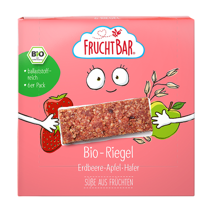 Bio Riegel Box - FruchtBar - Einzelstück - Vorderseite