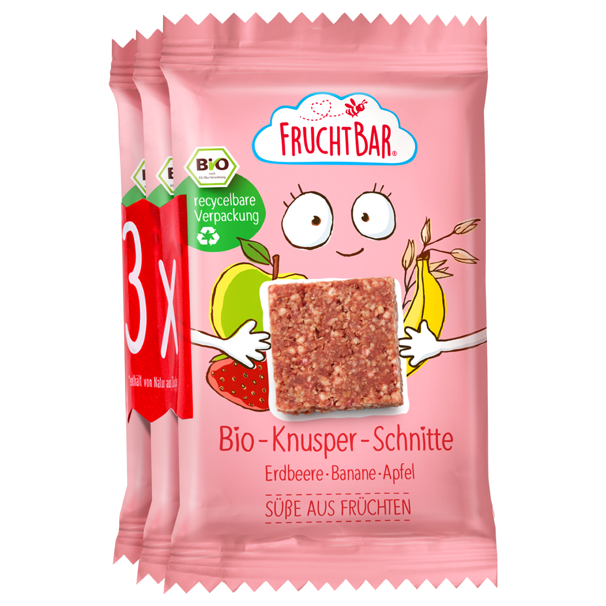 Bio Knusper Schnitte - FruchtBar - Bundle - Vorderseite