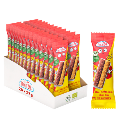 Bio Früchte Duo  - FruchtBar - 25er Vorratspack - Vorderseite