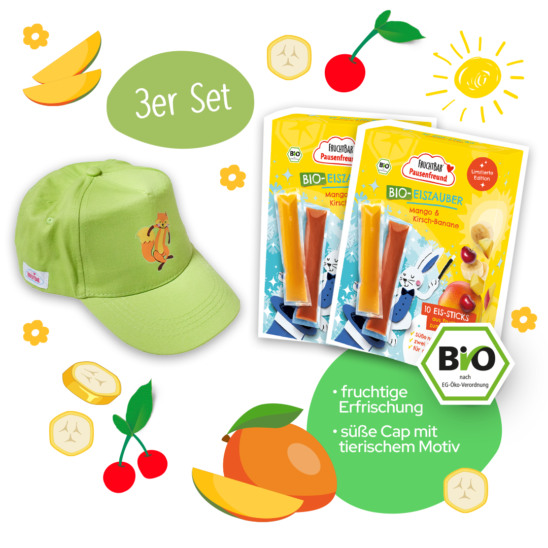 Sommerspaß Set- FruchtBar - 3er Vorratspack - Vorderseite