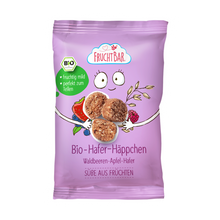 Bio Hafer Häppchen Waldbeeren, Apfel, Hafer Vorderseite