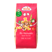 Bio Herznudeln Karotte, rote Bete Vorderseite