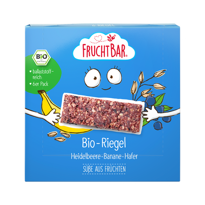 Bio Riegel Heidelbeere, Banane, Hafer