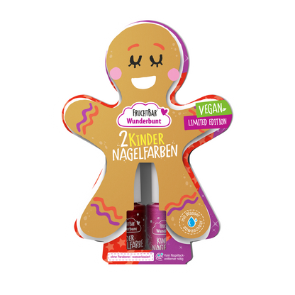 Kinder Nagelfarbe 2x5ml Set Lebkuchenfigur